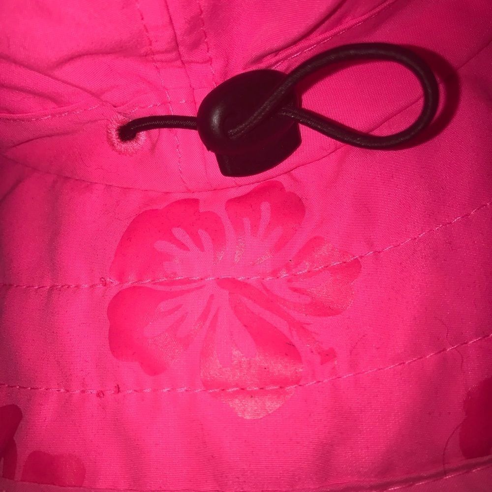 Sun Protection Zone Neon Coral Pink Summer Fishing Hat - Picture 3 of 13